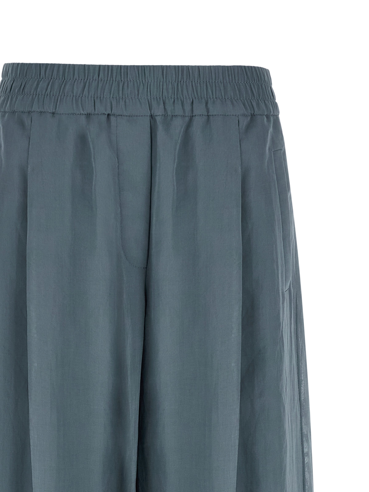 Pantalon décontracté Brunello Cucinelli en coton bleu