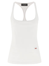Dsquared² White Cotton Tank Top for Women