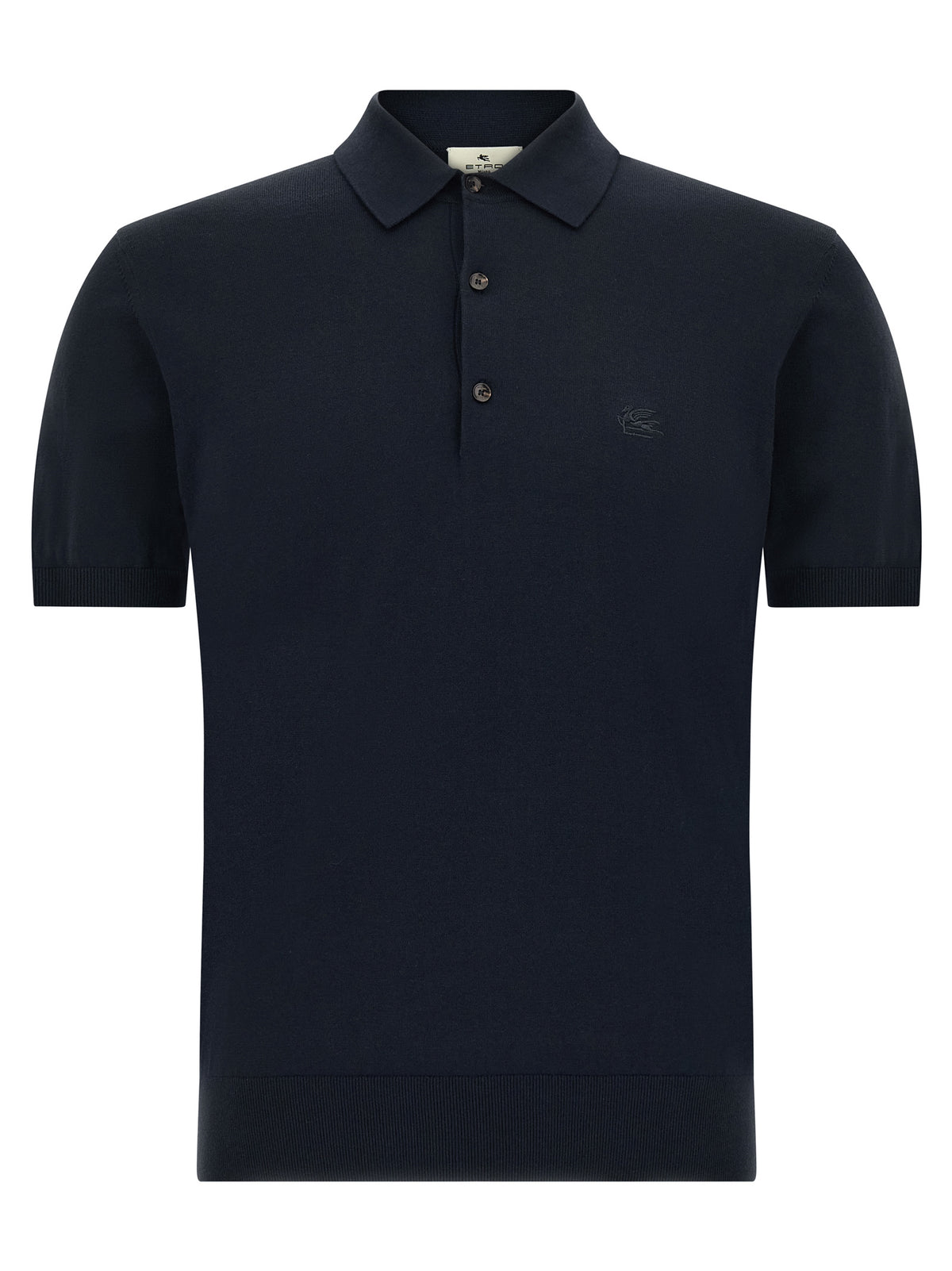 Polo bleu en coton Etro
