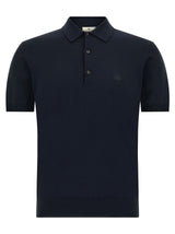 Polo bleu en coton Etro