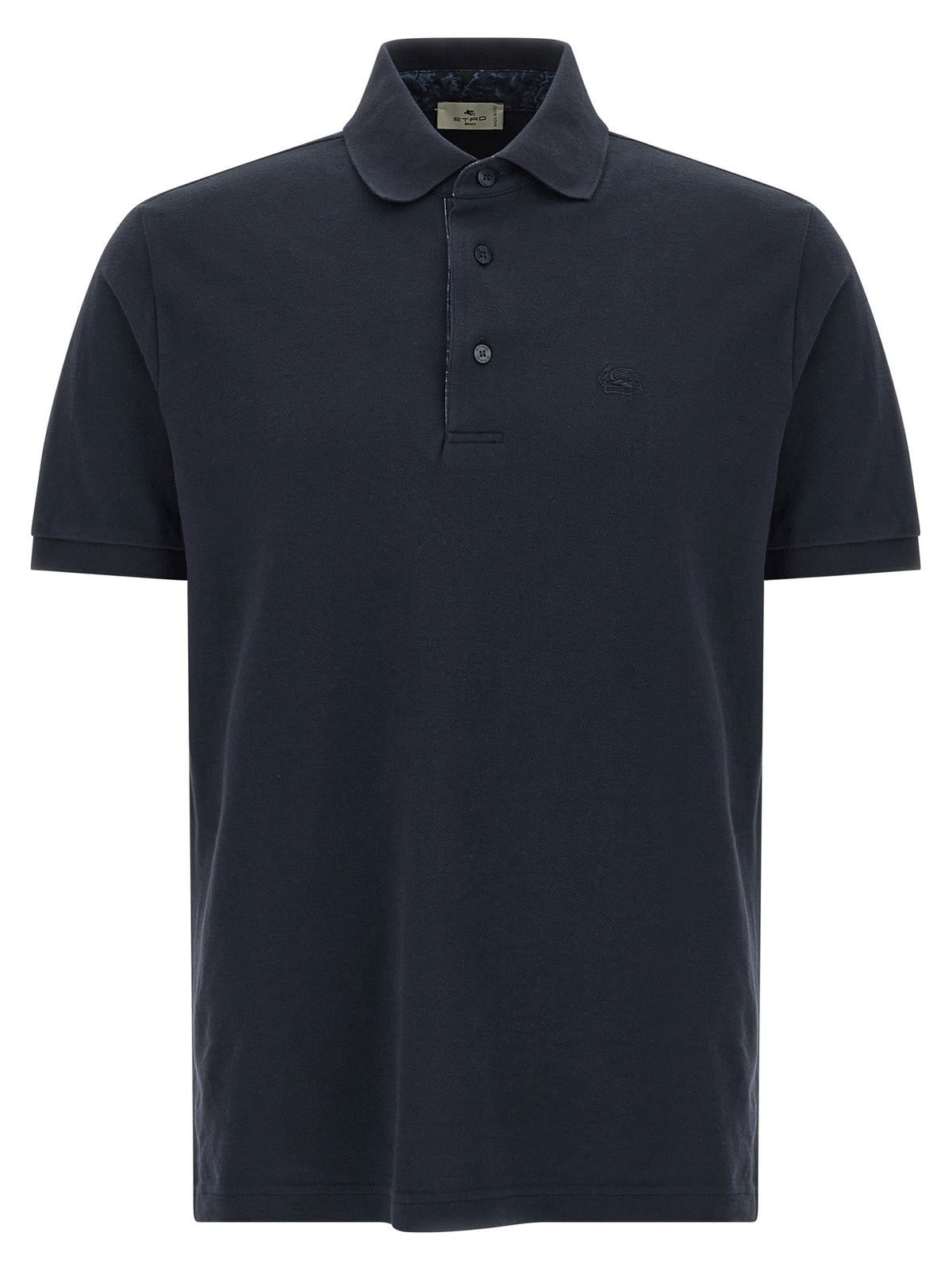 Polo bleu en coton Etro