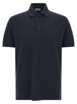 Polo bleu en coton Etro