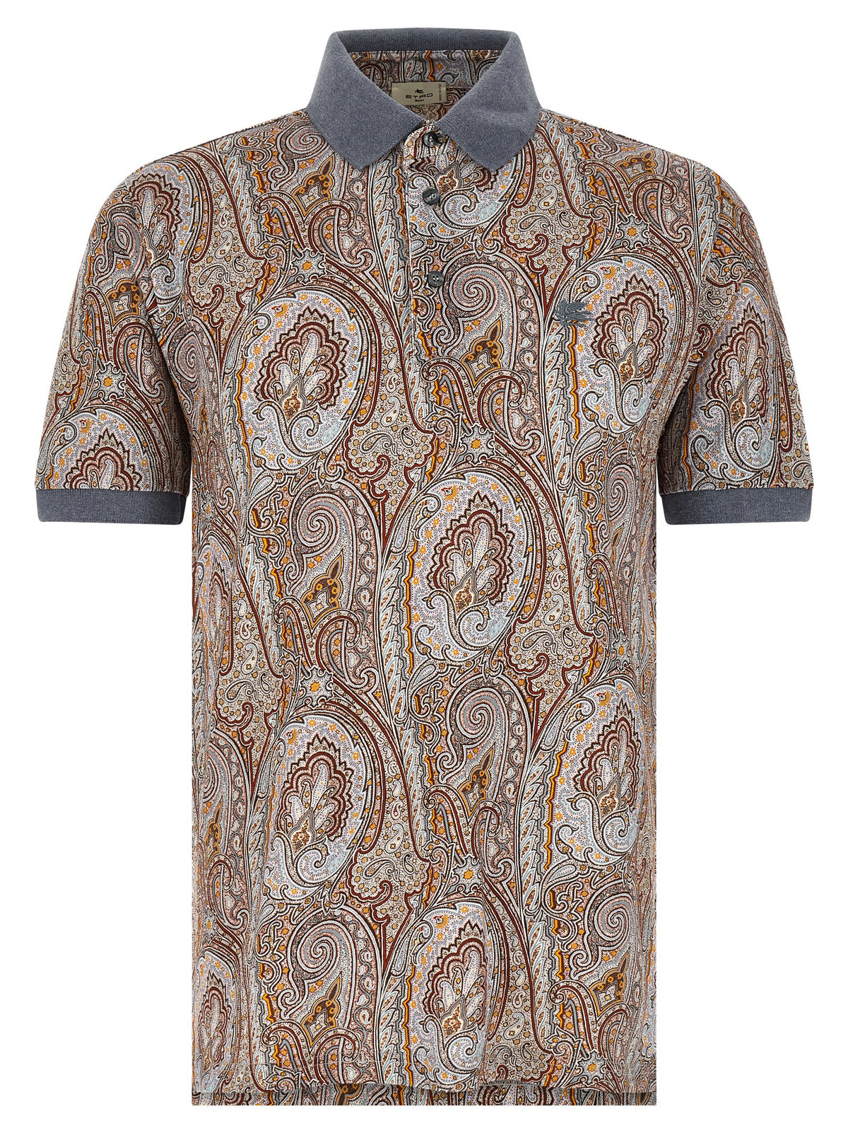 Polo Etro en coton multicolore