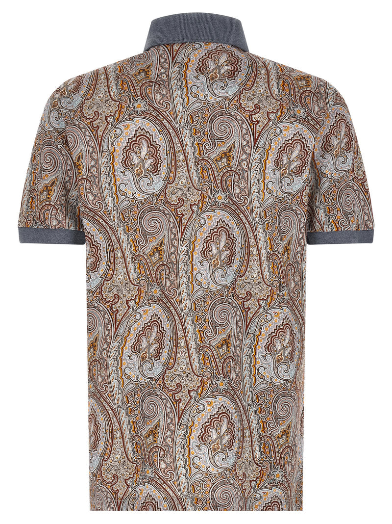 Polo Etro en coton multicolore