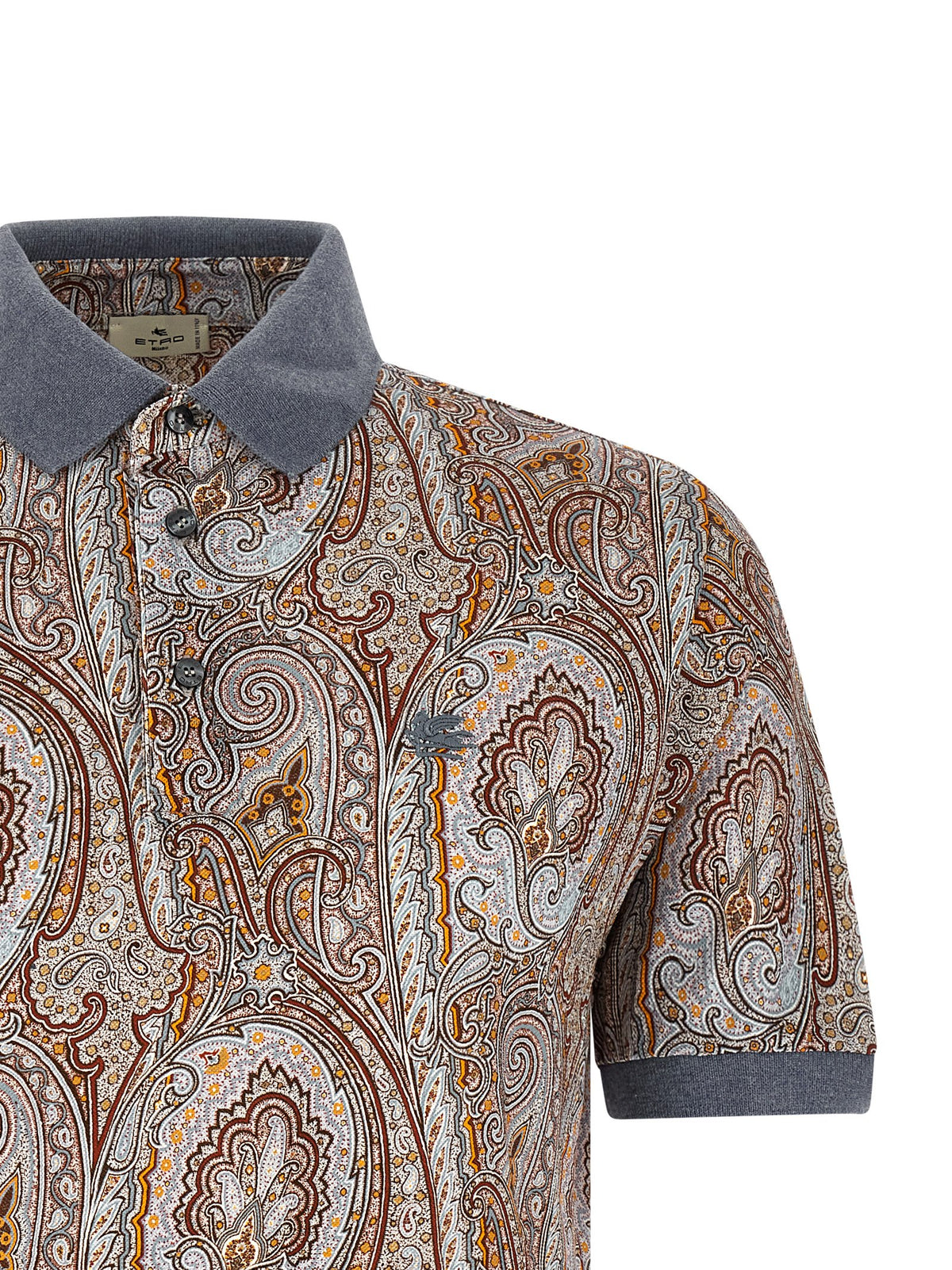 Polo Etro en coton multicolore