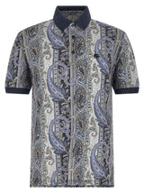 Etro Arnica Paisley Blue Cotton Polo Shirt