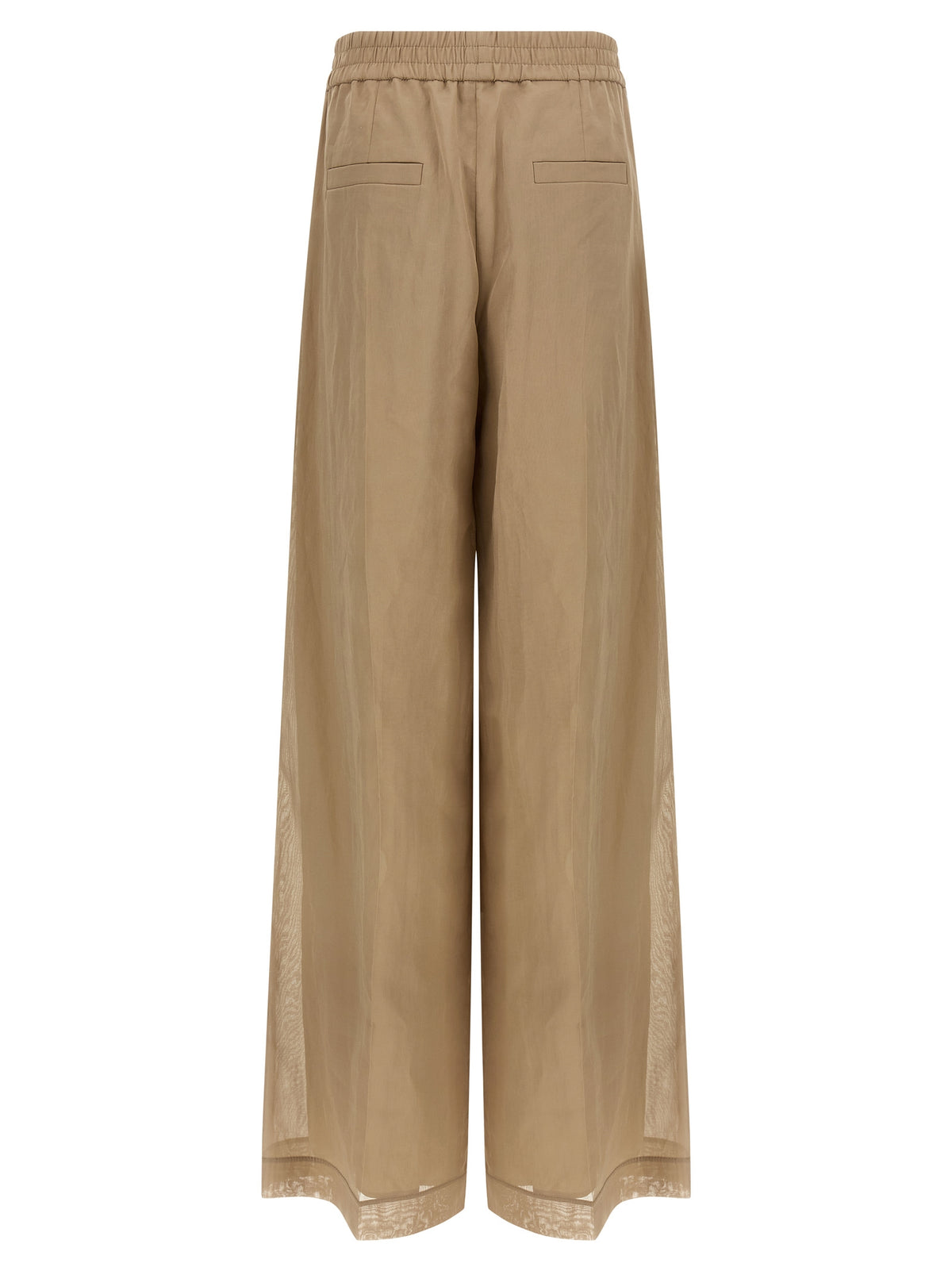 Brunello Cucinelli Beige Cotton Casual Pants