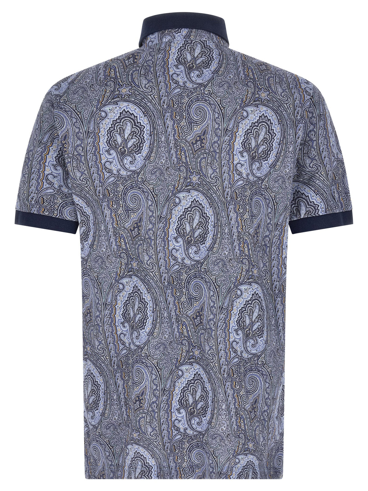 Polo bleu en coton Etro