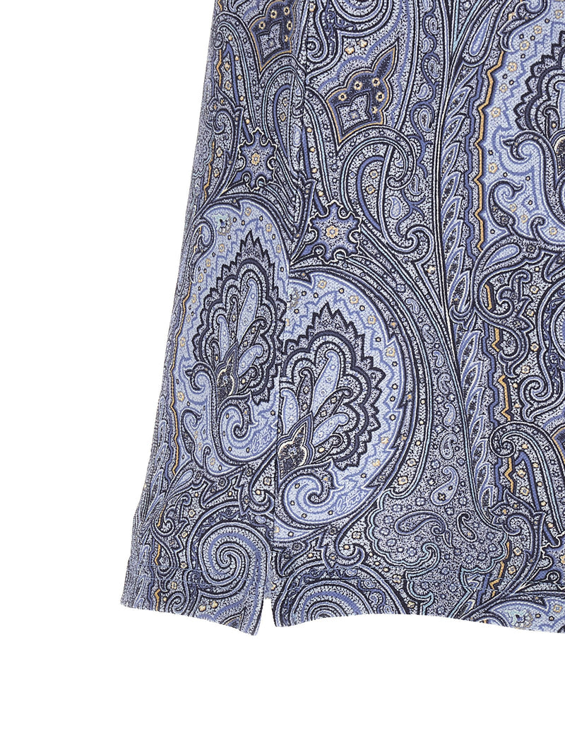 Polo bleu en coton Etro