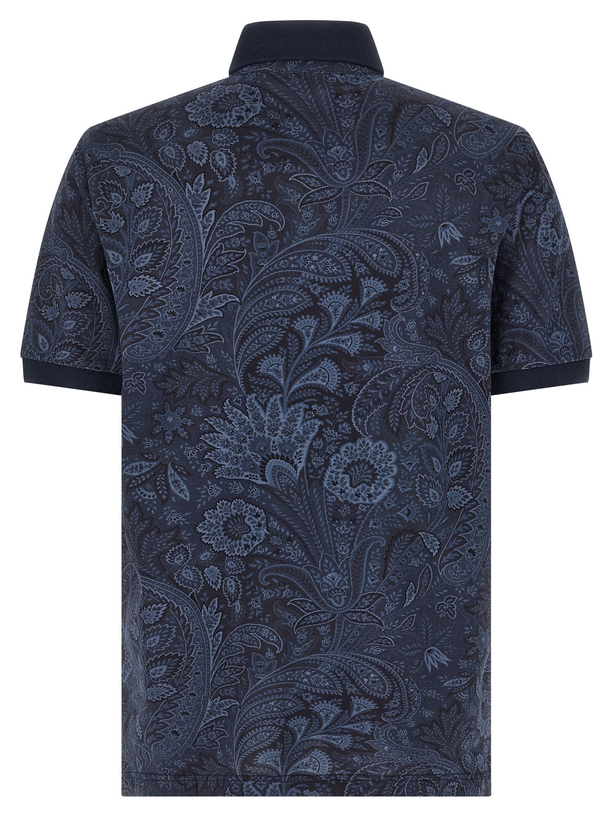 Polo bleu en coton Etro