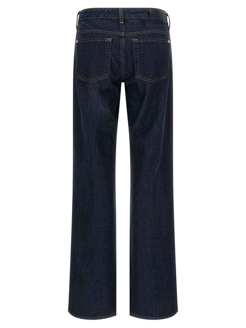 Jean droit en coton bleu 7 For All Mankind