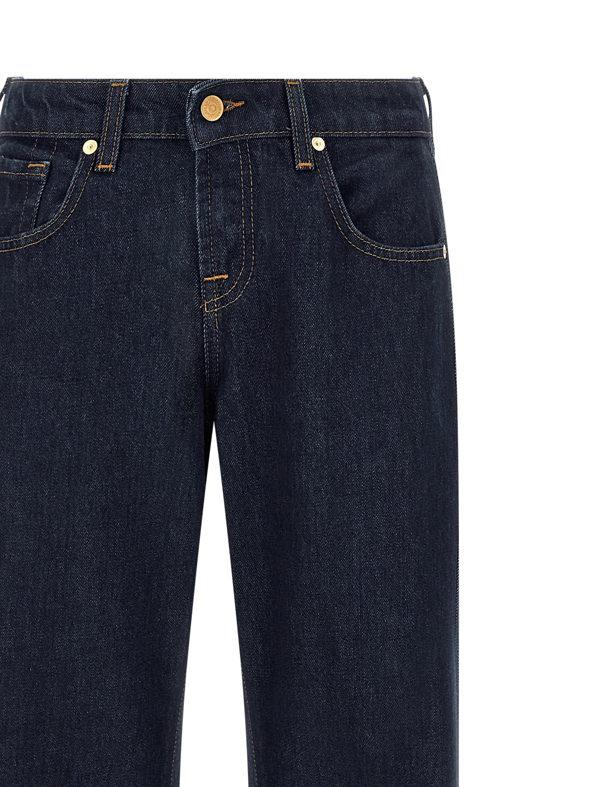 Jean droit en coton bleu 7 For All Mankind