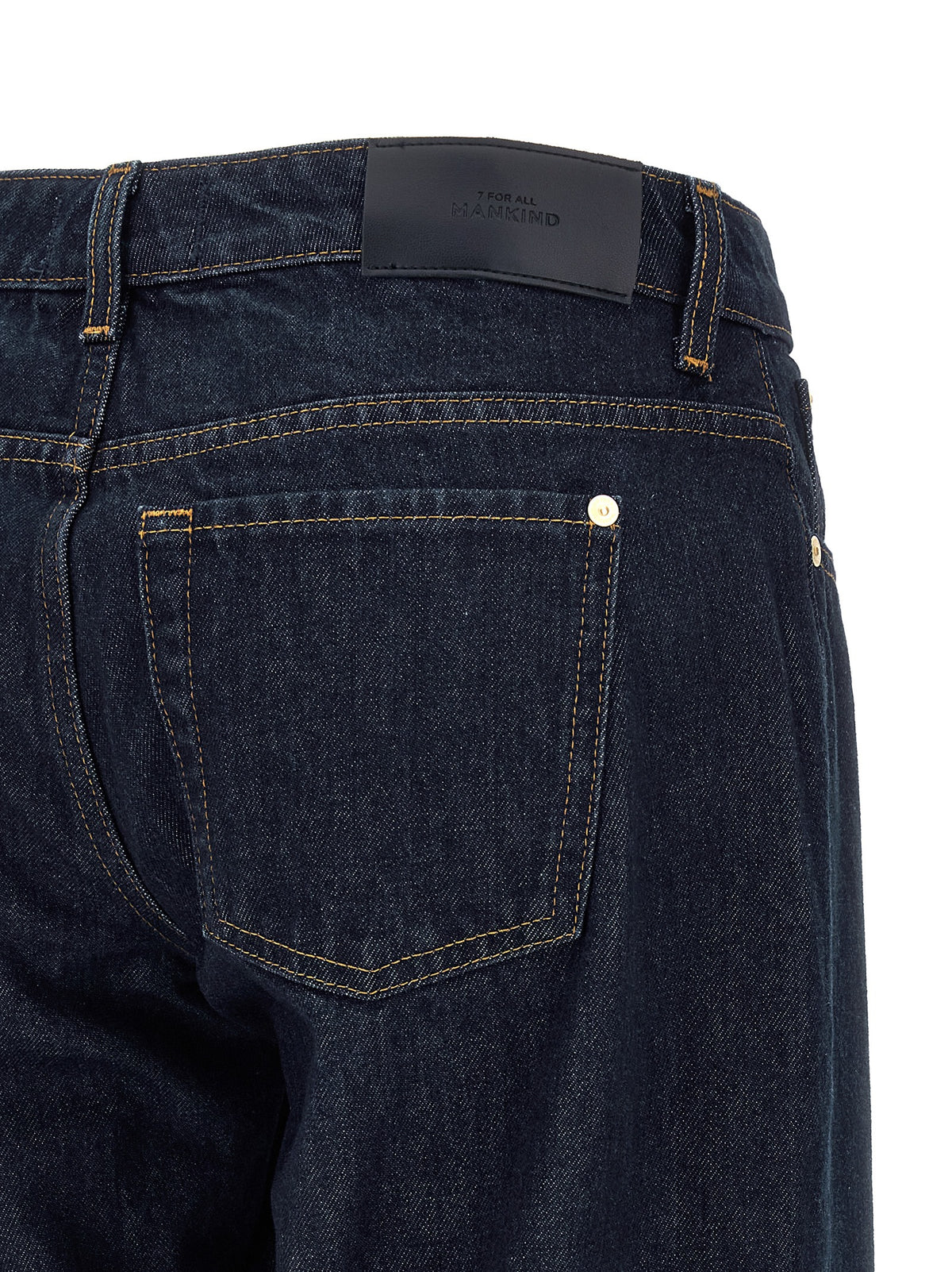 Jean droit en coton bleu 7 For All Mankind
