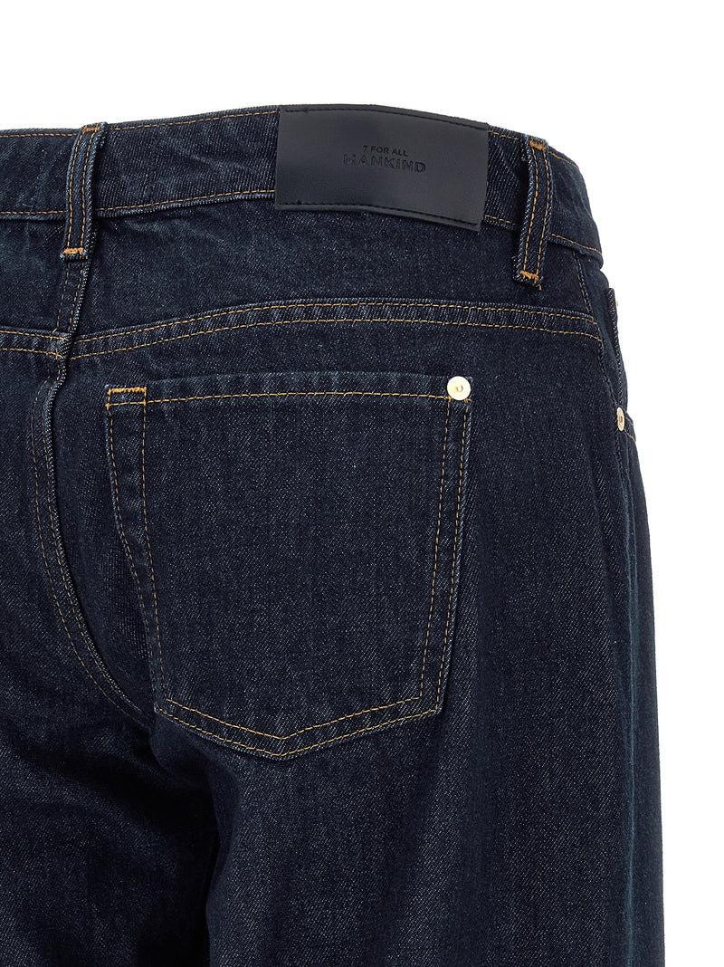 Jean droit en coton bleu 7 For All Mankind