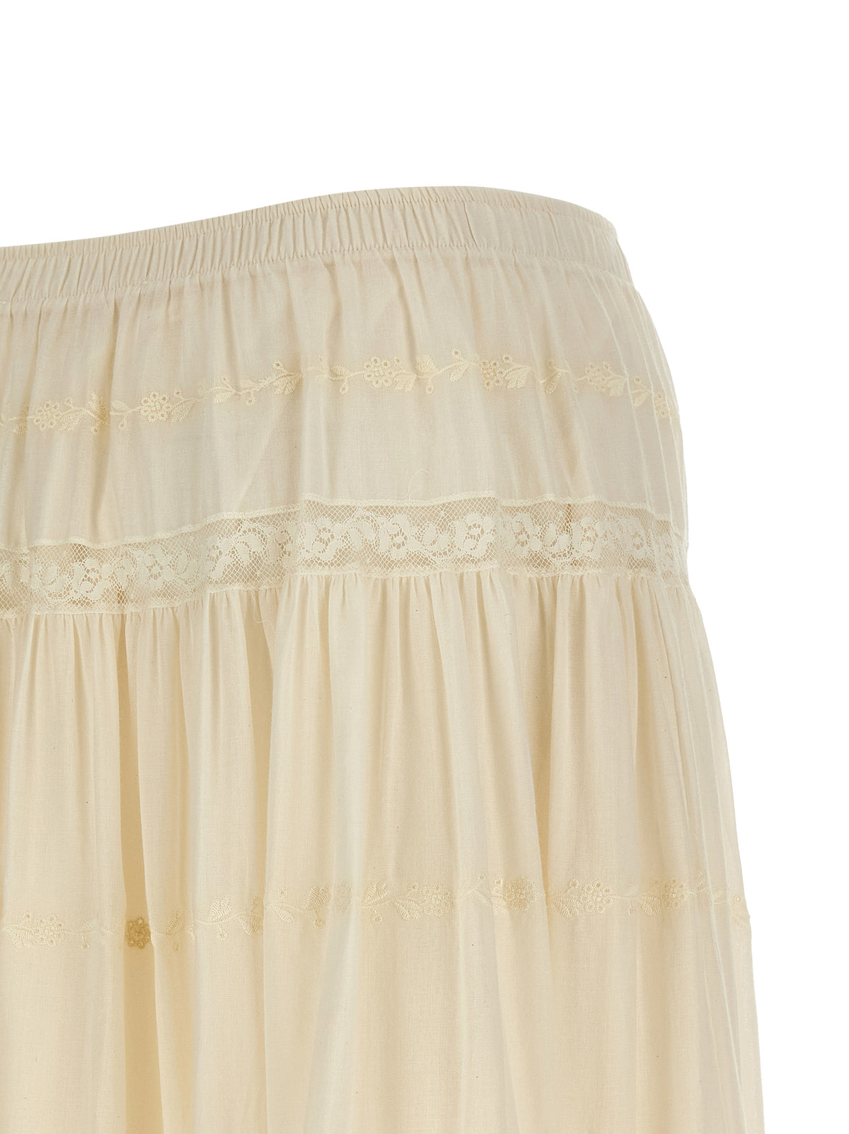 Ermanno Scervino White Cotton Mini Skirt - Elegant & Comfortable