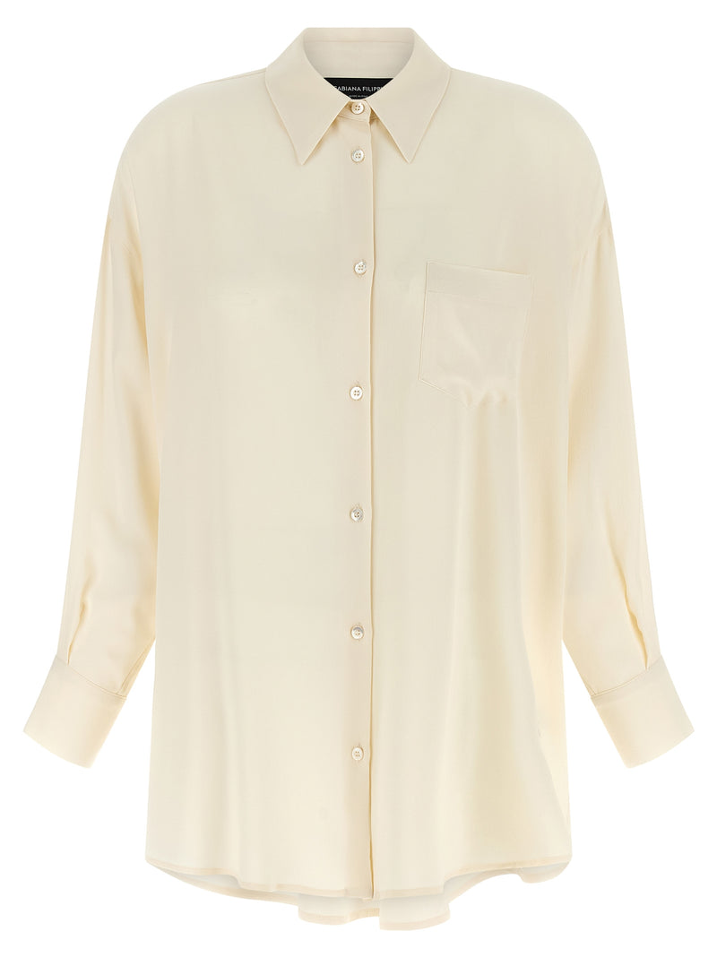 Fabiana Filippi Beige Acetate Blouse