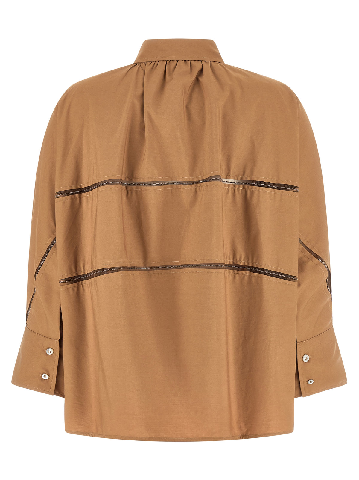 Fabiana Filippi Brown Cotton Blouse