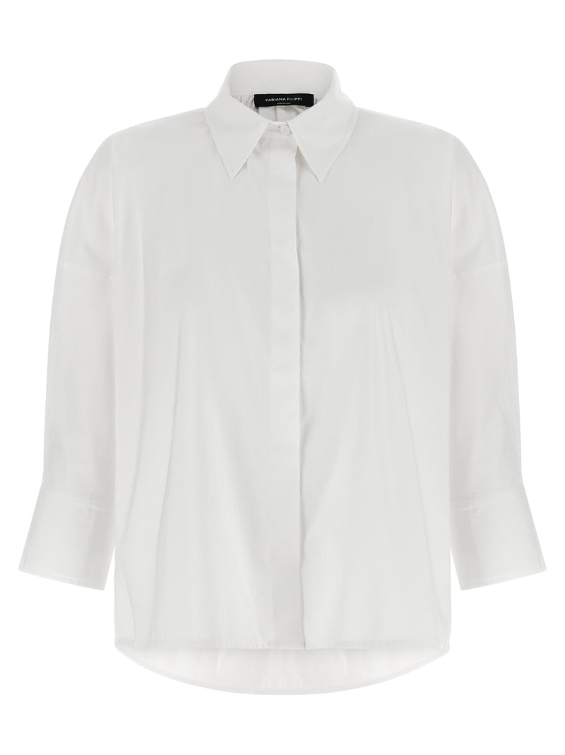 Chemisier en coton blanc Fabiana Filippi