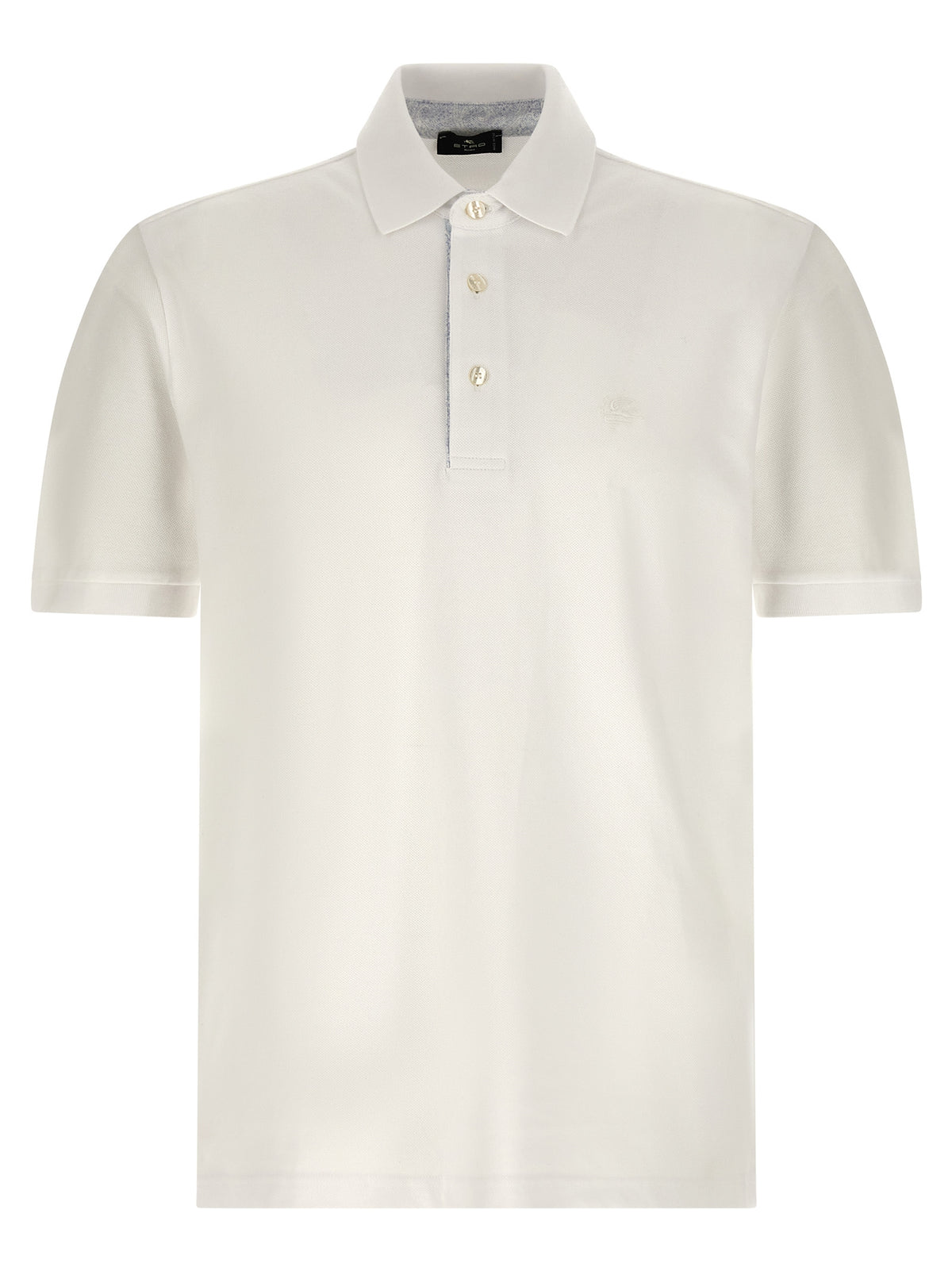 Polo blanc en coton Etro