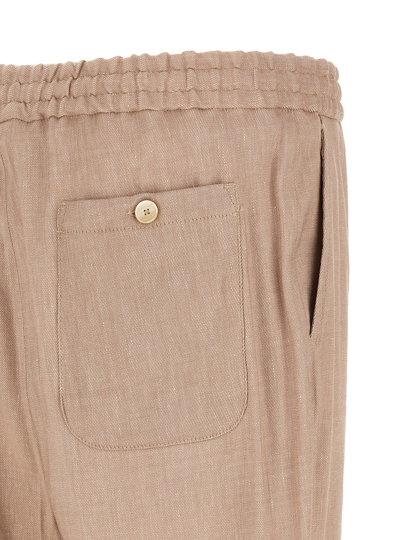 Pantalon de jogging en lin beige Etro