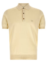 Polo Etro en coton beige