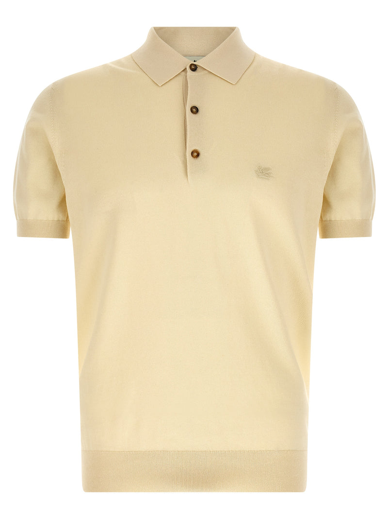 Polo Etro en coton beige