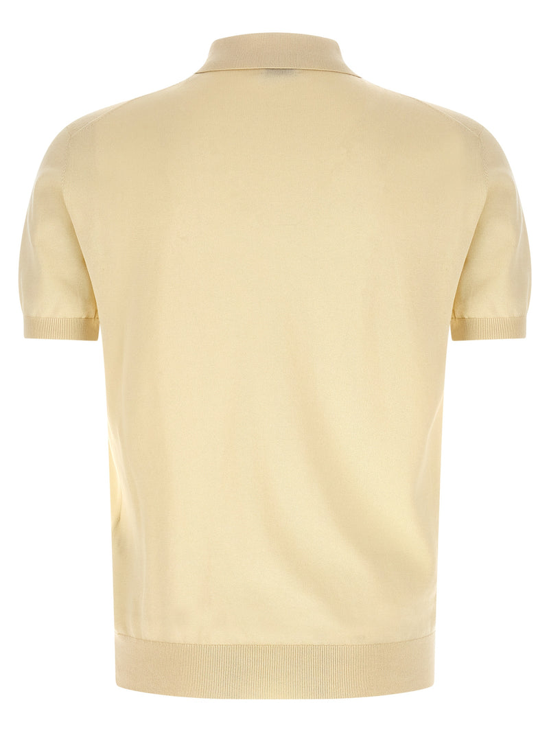 Polo Etro en coton beige