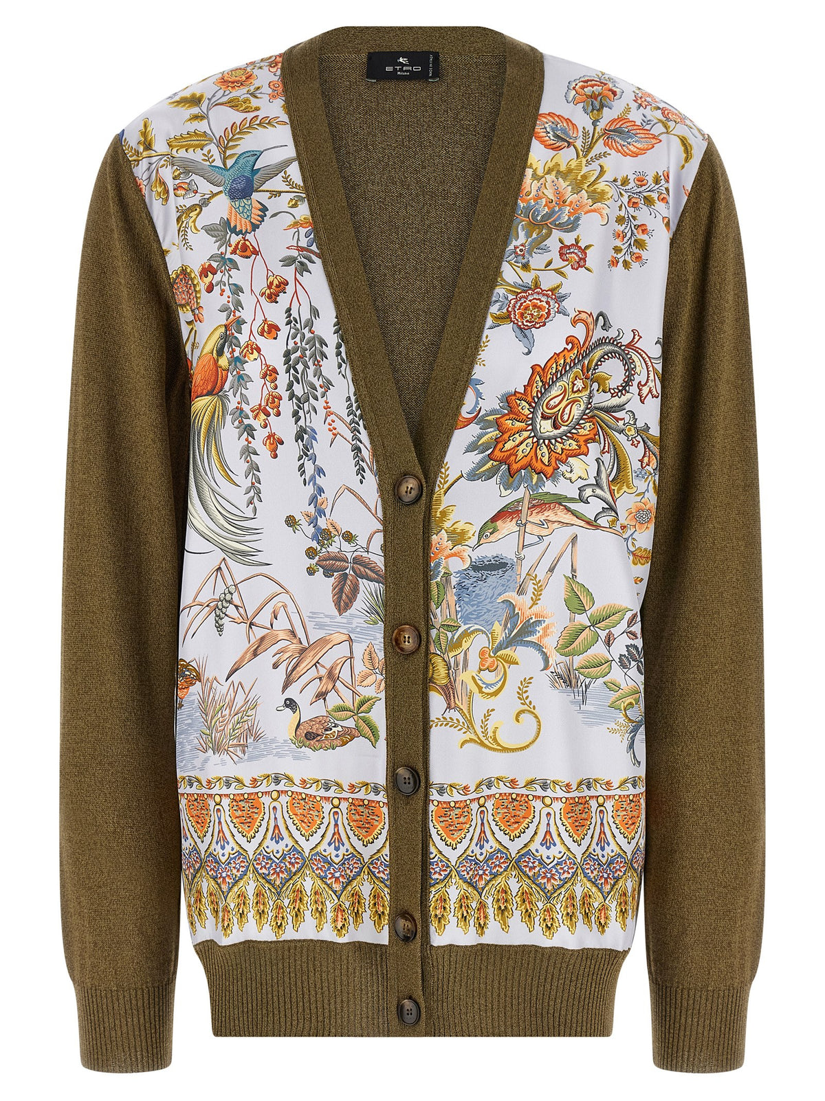 Cardigan Etro en coton bicolore