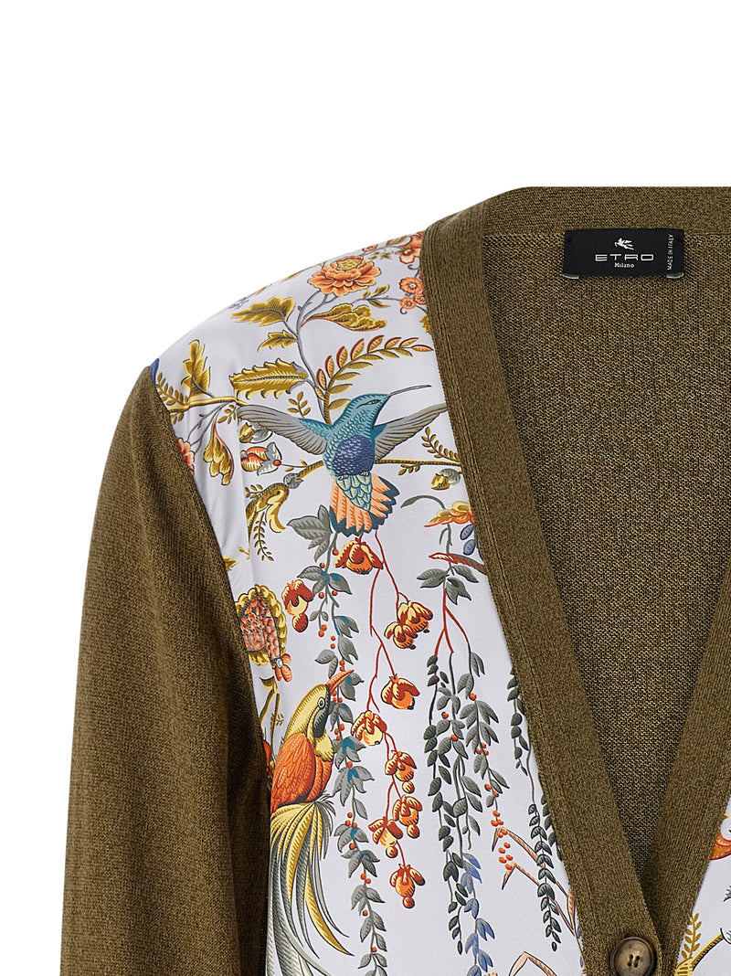 Cardigan Etro en coton bicolore
