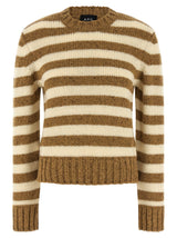 A.P.C. Brown Virgin Wool Cardigan