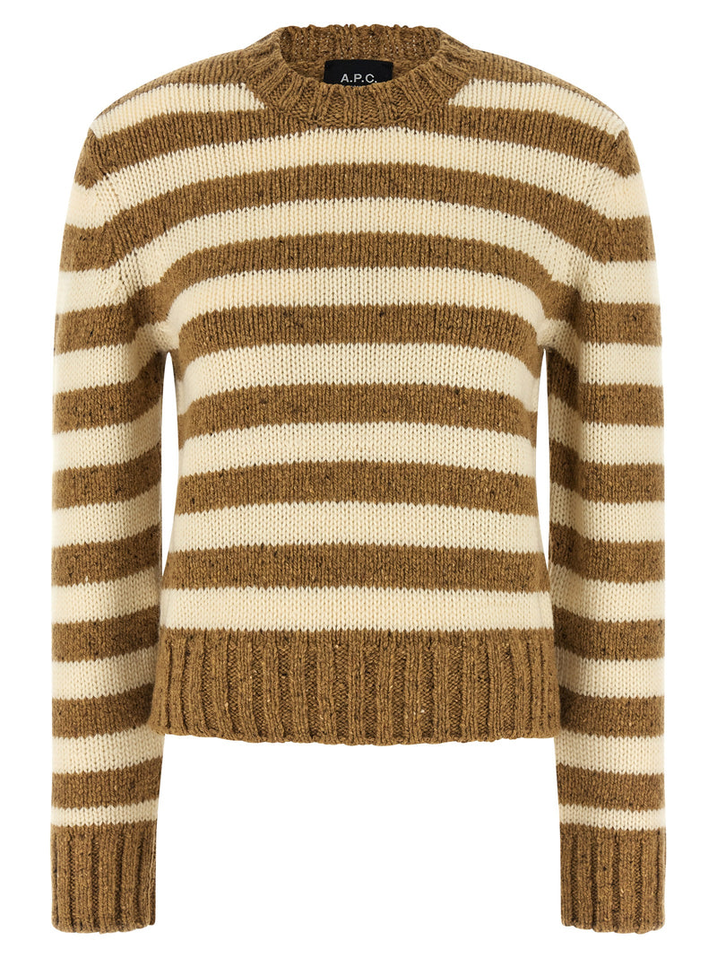 A.P.C. Brown Virgin Wool Cardigan