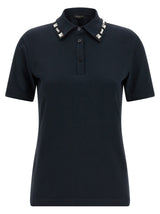 Polo Fabiana Filippi en Coton Bleu