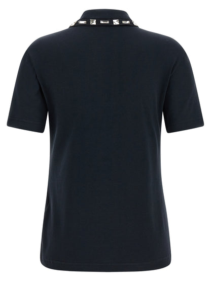 Fabiana Filippi Blue Cotton Polo Shirt