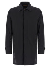 MooRER Manteau Bleu en Polyamide