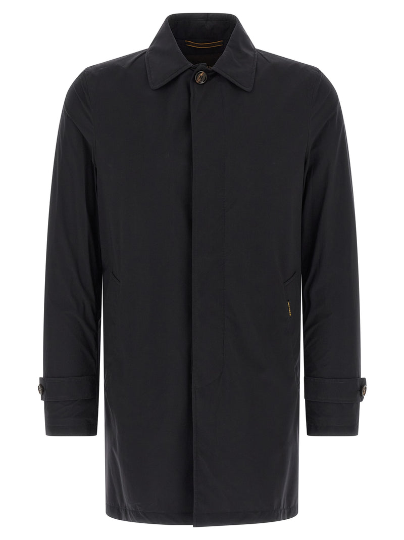 MooRER Manteau Bleu en Polyamide