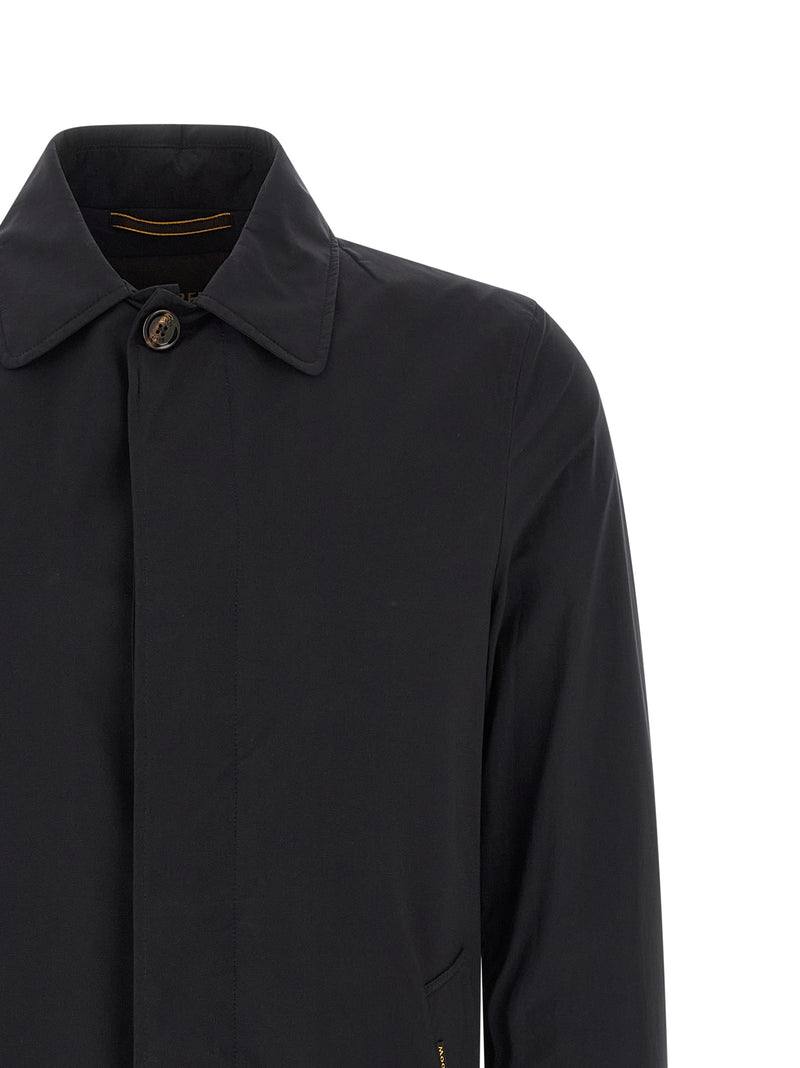 MooRER Manteau Bleu en Polyamide