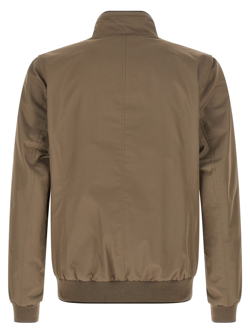 MooRER Beige Polyester Bomber