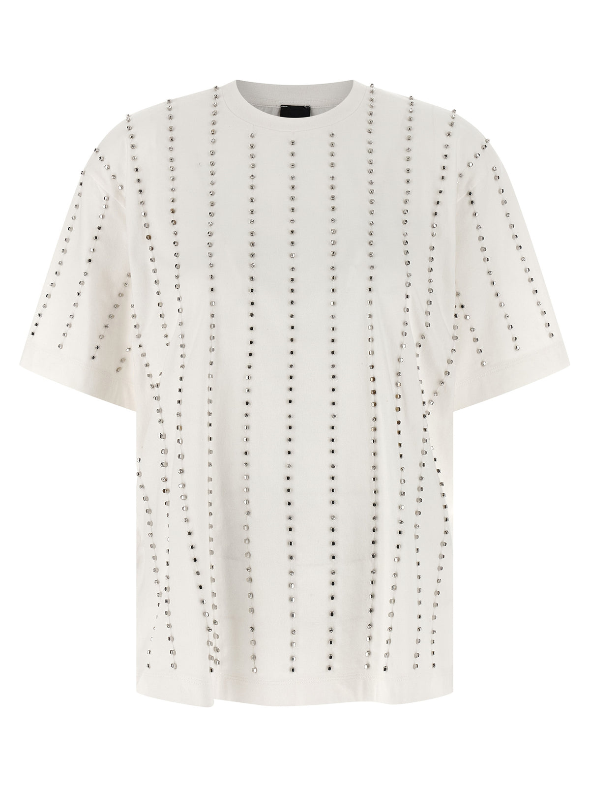PINKO Wilma White Cotton T-Shirt for Women