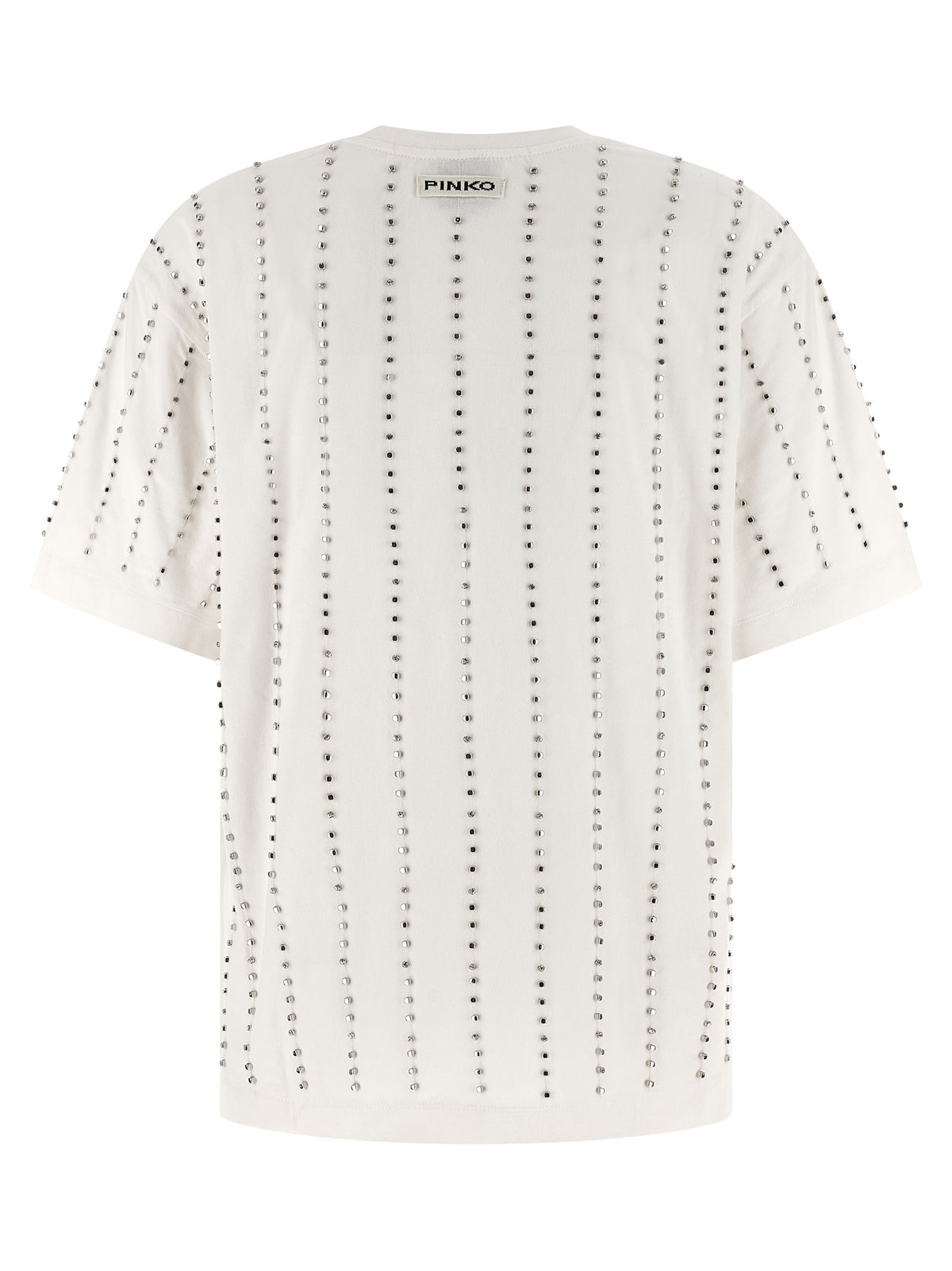 PINKO Wilma White Cotton T-Shirt for Women