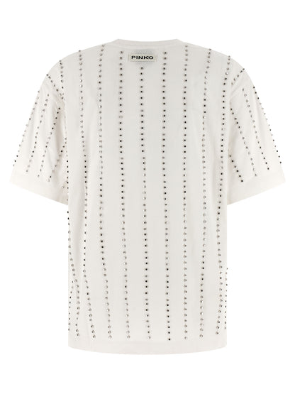 PINKO White Cotton T-Shirt