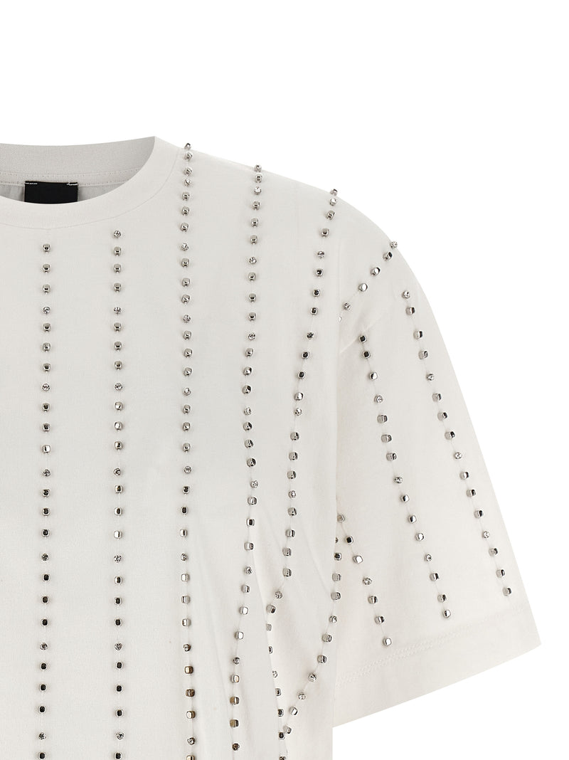 PINKO Wilma White Cotton T-Shirt for Women