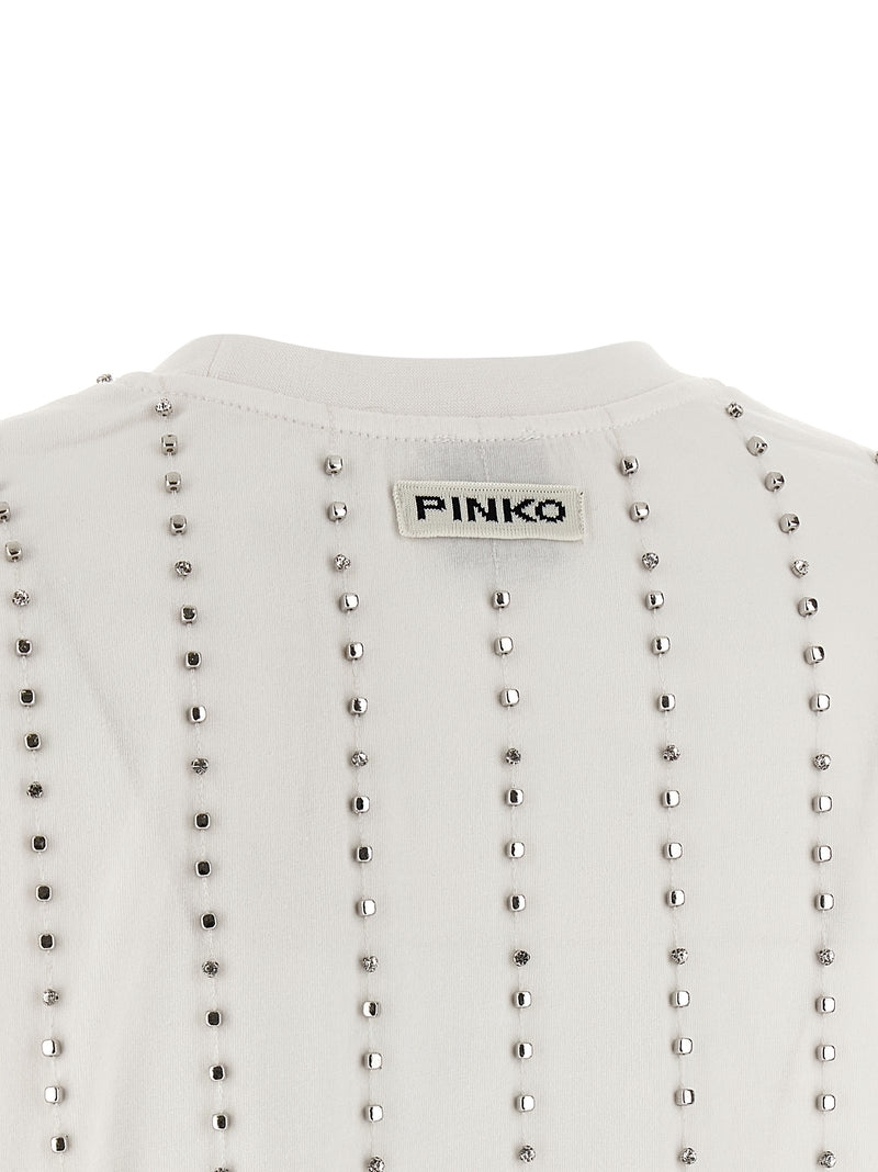 PINKO Wilma White Cotton T-Shirt for Women