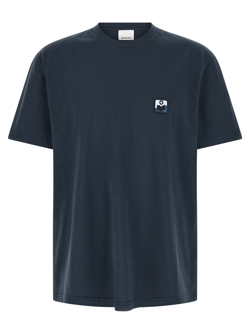 Isabel Marant Hugo T-Shirt en Coton Bleu