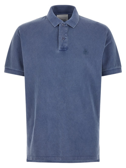 Isabel Marant Blue Cotton Polo Shirt