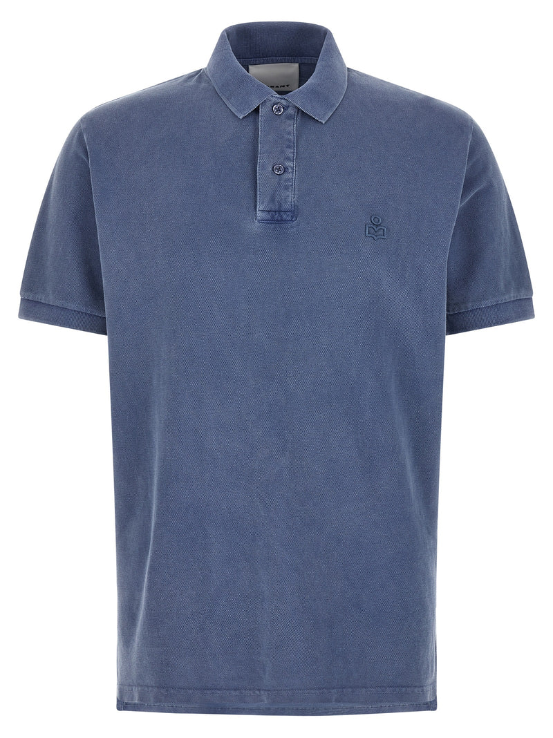 Isabel Marant Blue Cotton Polo Shirt