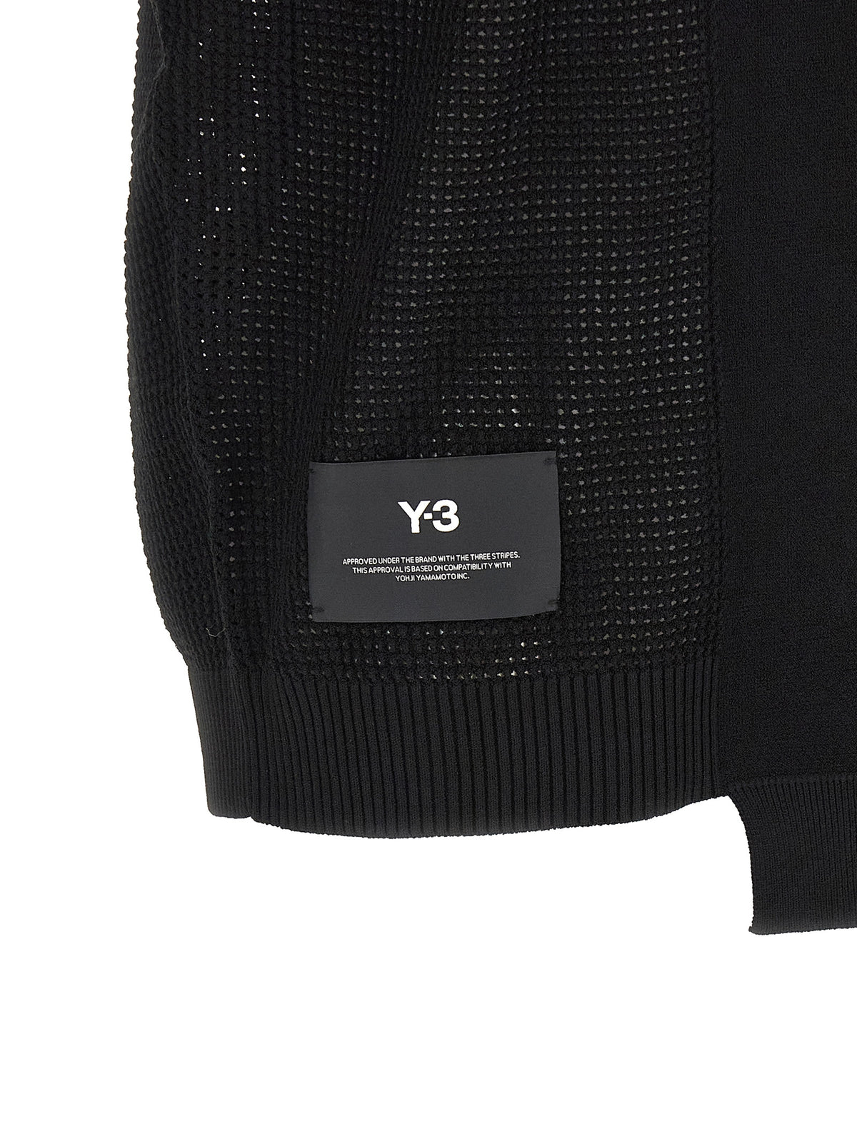 Y-3 Black Rayon Sleeveless Jacket - Bold Asymmetrical Design