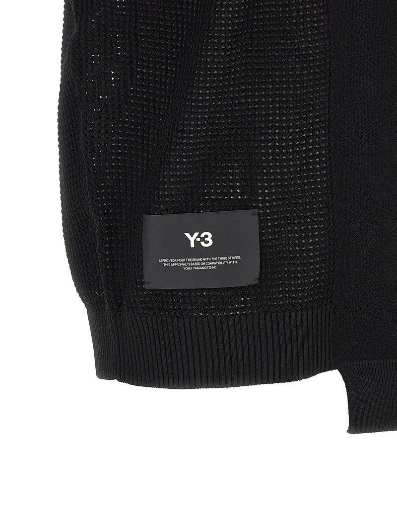 Y-3 Black Rayon Sleeveless Jacket for Men