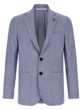 Pal Zileri Blue Wool Blazer