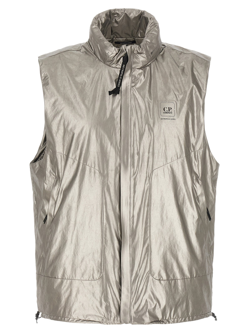 Veste sans manches C.P. Company en polyester argenté