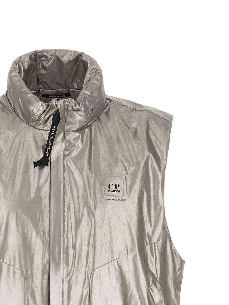 Veste sans manches C.P. Company en polyester argenté